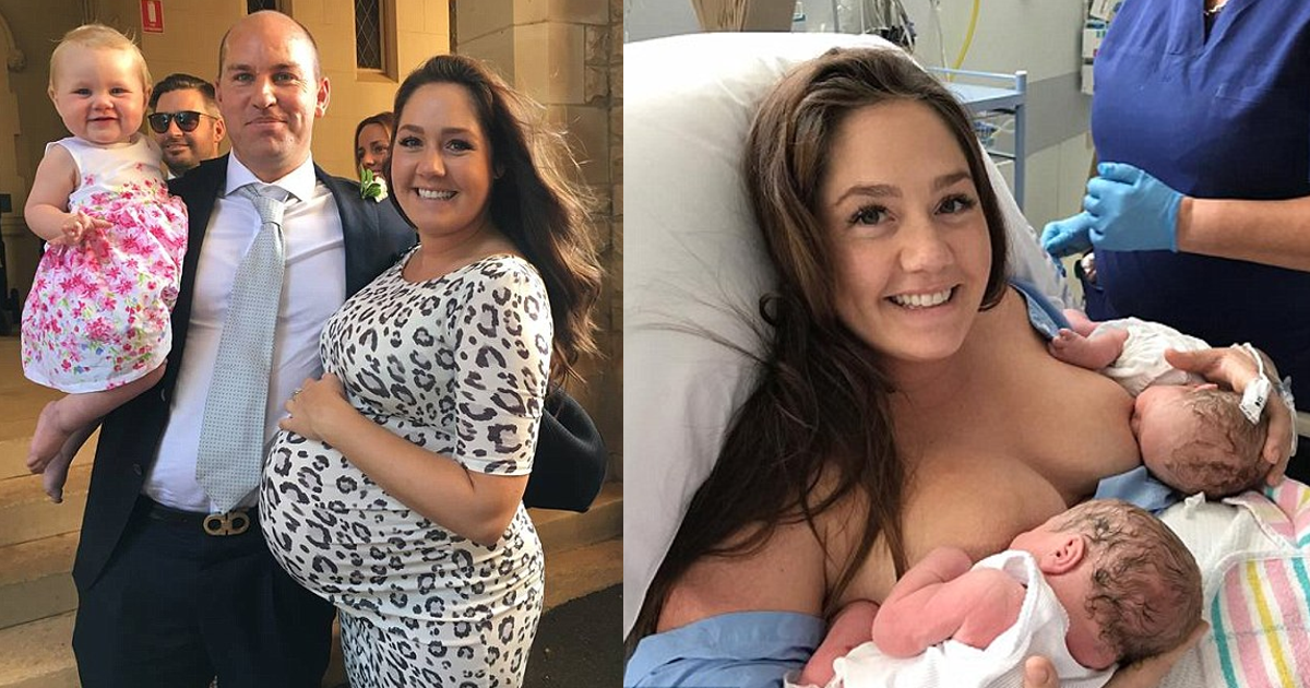 Ficou grávida de gémeos apenas 6 semanas depois de ter tido o primeiro filho