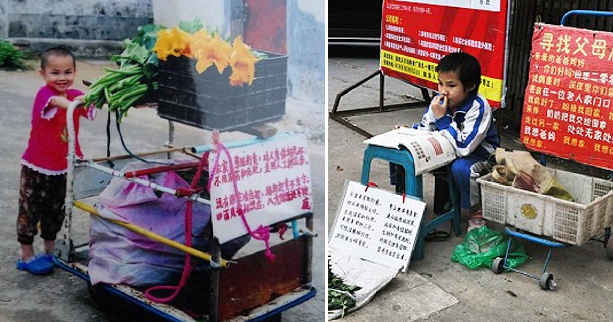 Menina abandonada há 8 anos vende vegetais na rua, na esperança de reencontrar os pais