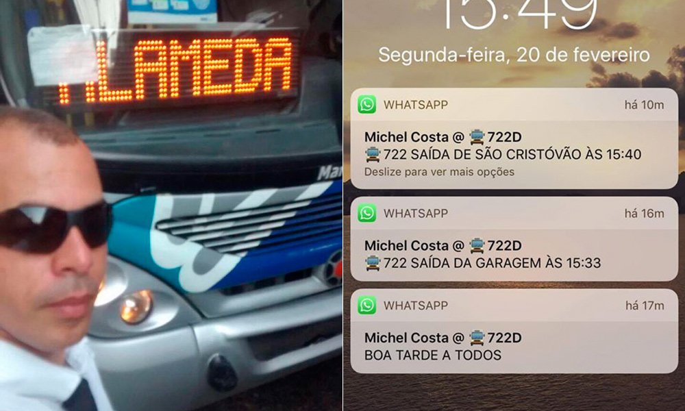 Motorista de autocarro cria grupo no Whatsapp para avisar os passageiros sobre os horários