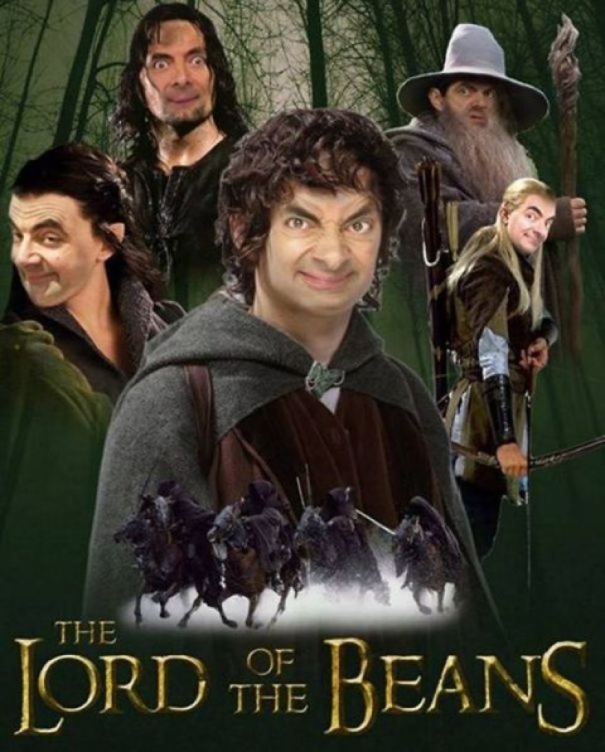 Andam a fazer Photoshop com as fotos do Mr. Bean, e o resultado é hilariante