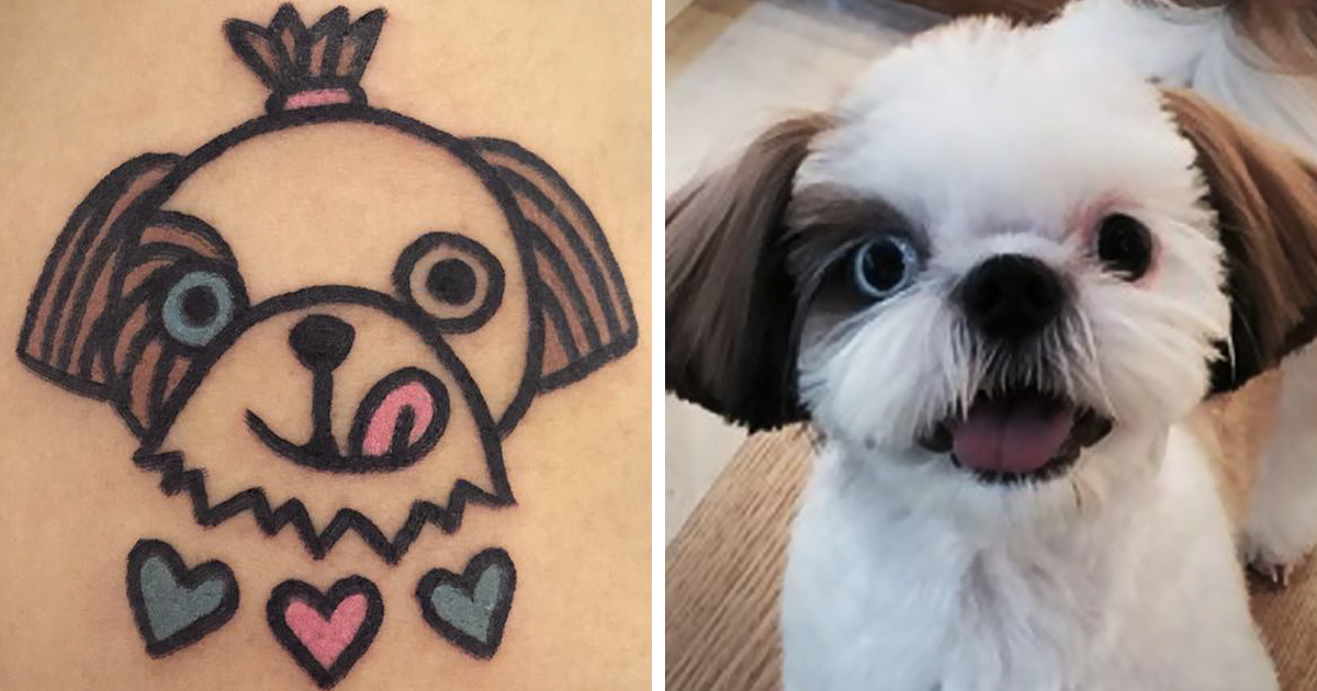 Tatuador imortaliza animais de estimação em tatuagens super-fofas