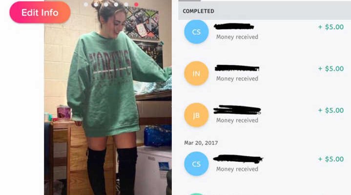 Ela encontrou uma forma de ganhar dinheiro no Tinder, com uma descrição misteriosa no perfil