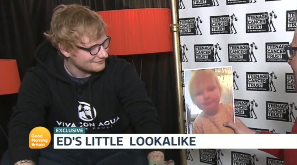Ed Sheeran comenta bebé sósia