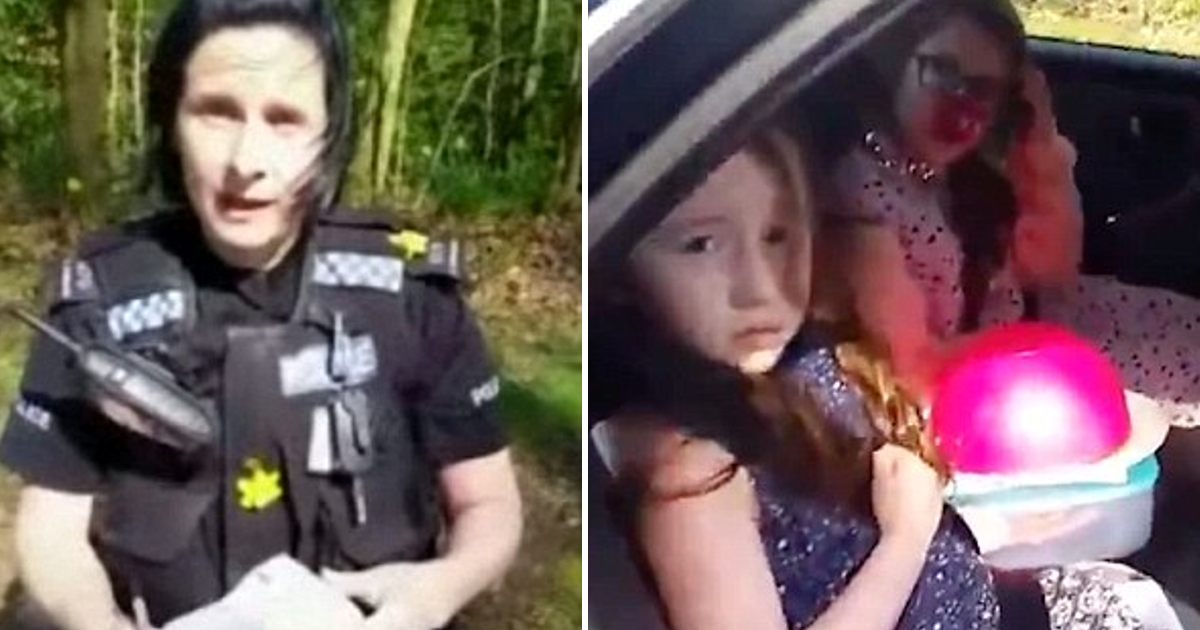 Pai filma polícia a confiscar flores que as filhas apanharam para oferecer à avó