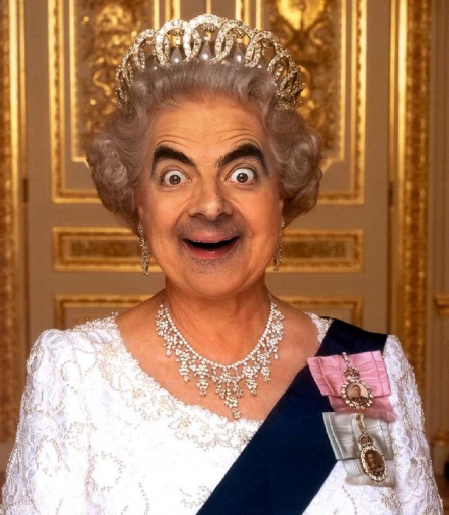 Andam a fazer Photoshop com as fotos do Mr. Bean, e o resultado é hilariante