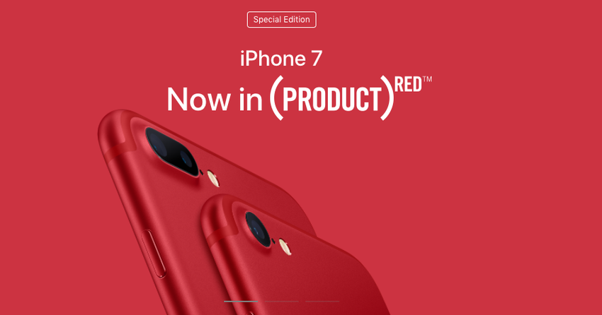 A Apple revelou hoje o iPhone vermelho numa edição especial