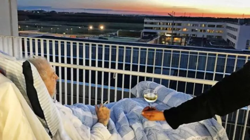 Hospital partilha imagem tocante do último desejo de um doente terminal