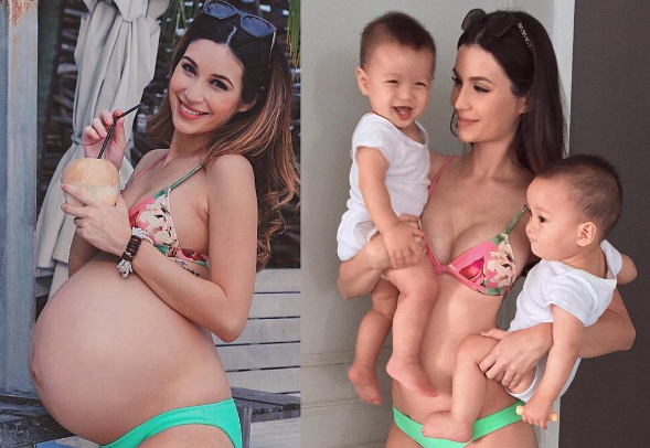 Mãe de gémeos revela que perdeu o peso extra da gravidez, em apenas 3 semanas