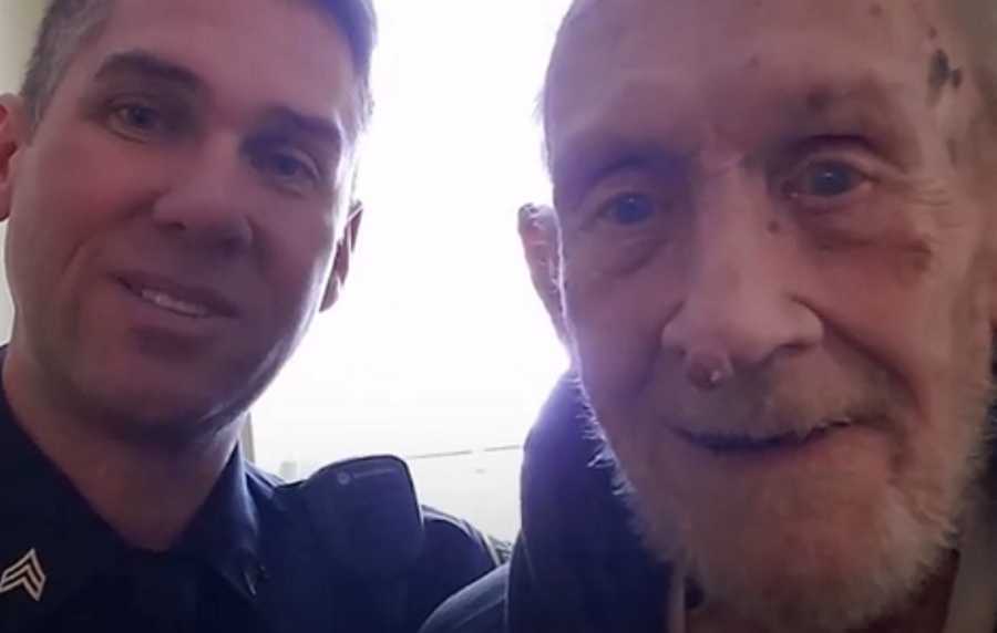 Polícia &#8220;adotou&#8221; idoso com demência, depois de responder a chamada de emergência