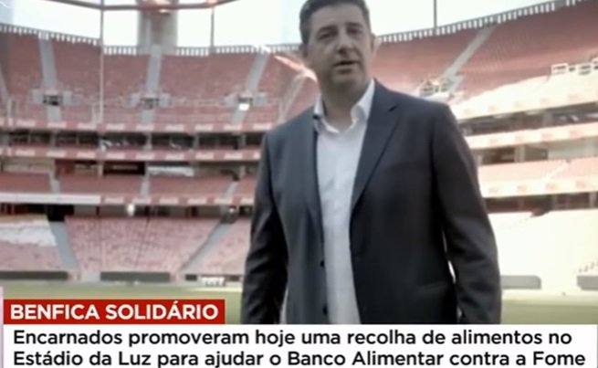 Presidente do Banco Alimentar queixou-se e o Benfica respondeu