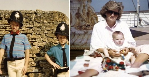 Família real partilha fotos e videos inéditos de Diana com William e Harry em crianças