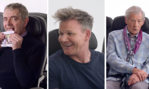 Ganfalf, Bean, e Ramsay no vídeo de segurança de aviões mais épico de sempre