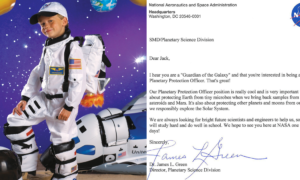 Menino de 9 anos queria trabalhar na NASA, enviou carta e teve resposta