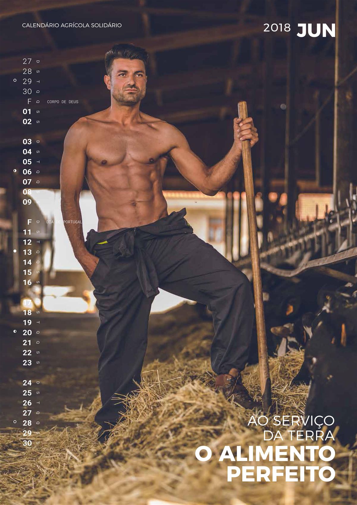 Agricultores de Barcelos num calendário sexy, e solidário, está a encantar a web