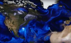 Vídeo da NASA mostra como o furacão Ophelia &#8220;incendiou&#8221; Portugal a 15 de Outubro