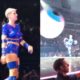 Katy Perry &#8220;marca penalti&#8221; directo à cara de um fã