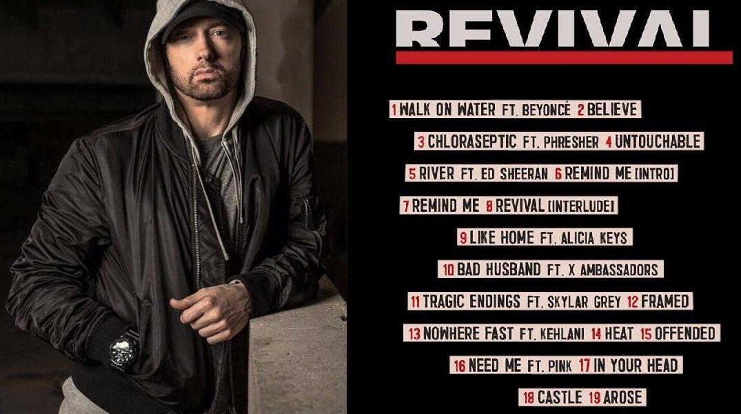 Está aí o novo álbum de Eminem e conta com participações surpreendentes..