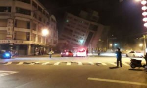 Forte sismo de 6,4 faz colapsar edifícios em Taiwan