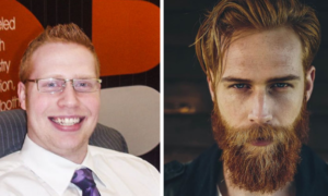 Vendedor de seguros, tímido, deixou crescer a barba e hoje é modelo