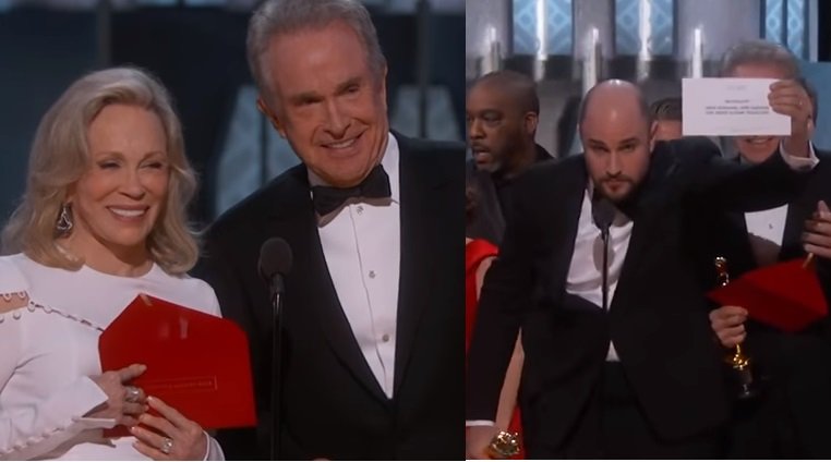 Óscares: a dupla que protagonizou a maior gaffe de sempre da cerimónia, volta para entregar o mesmo prémio