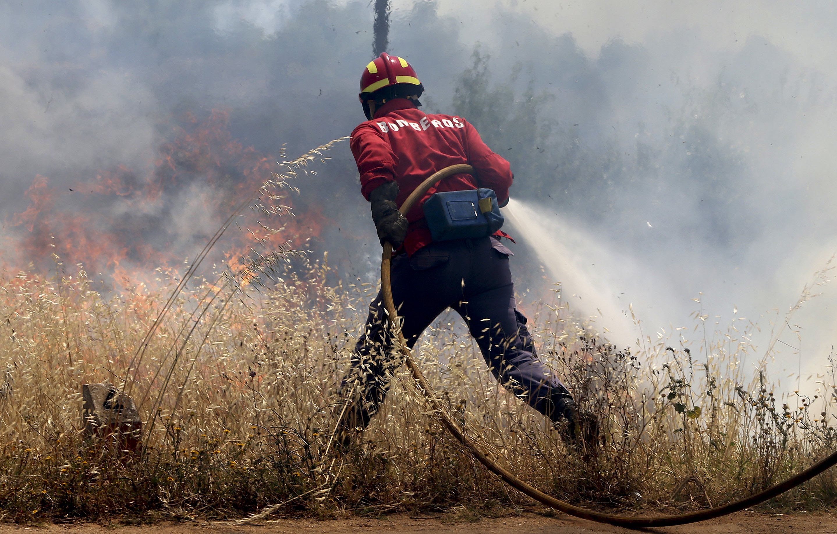 Incêndios: Cerca de 70 bombeiros combatem fogo em Ribeira de Pena