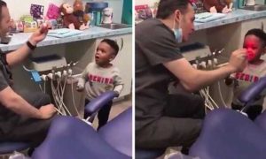 Video: dentista faz &#8220;magia&#8221;, encanta o seu pequeno paciente e as redes sociais