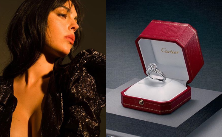 Cartier mostra anel de noivado, Georgina comenta e aumenta suspeitas