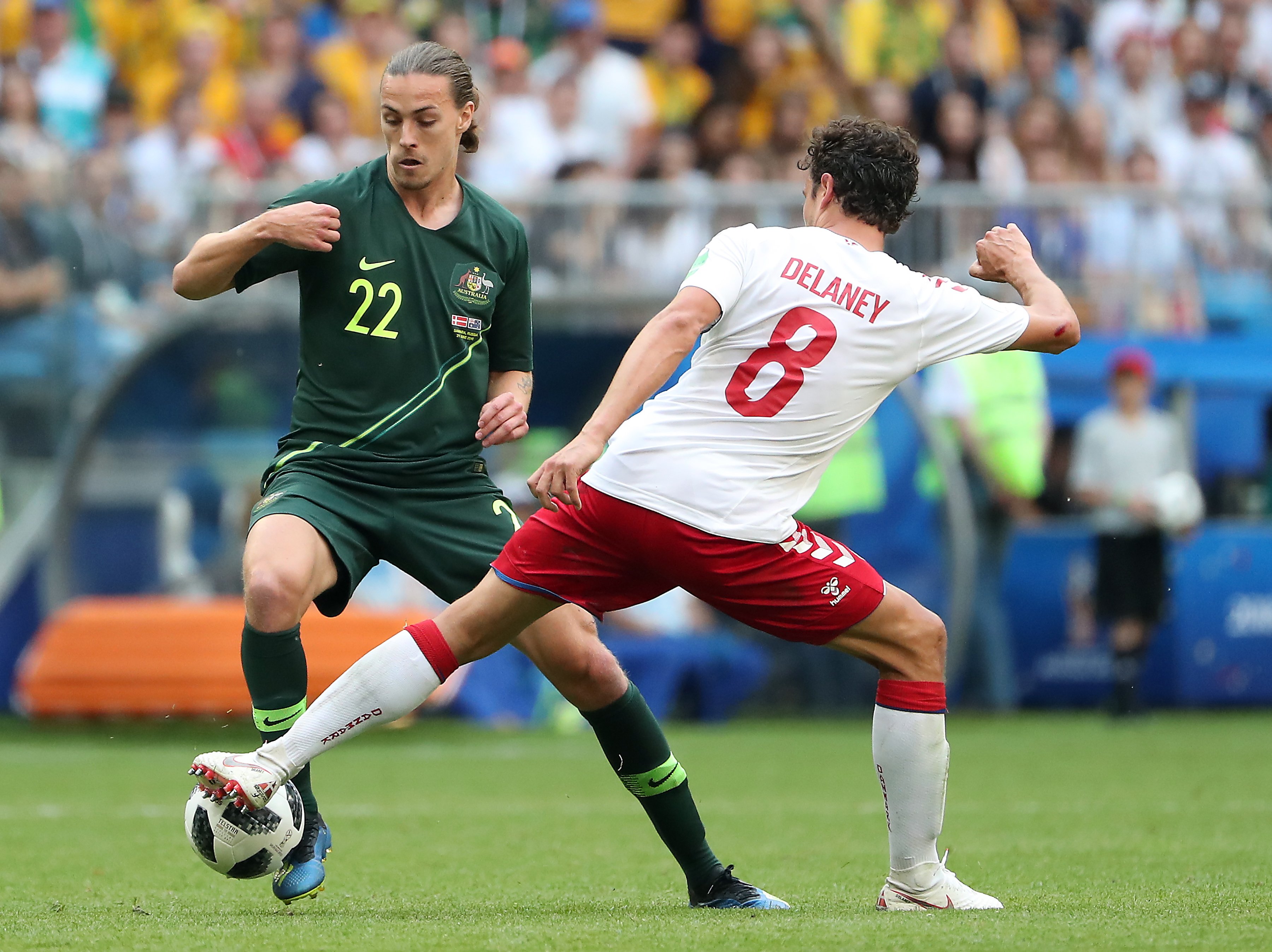 Dinamarca e Austrália empatam na segunda jornada do grupo C