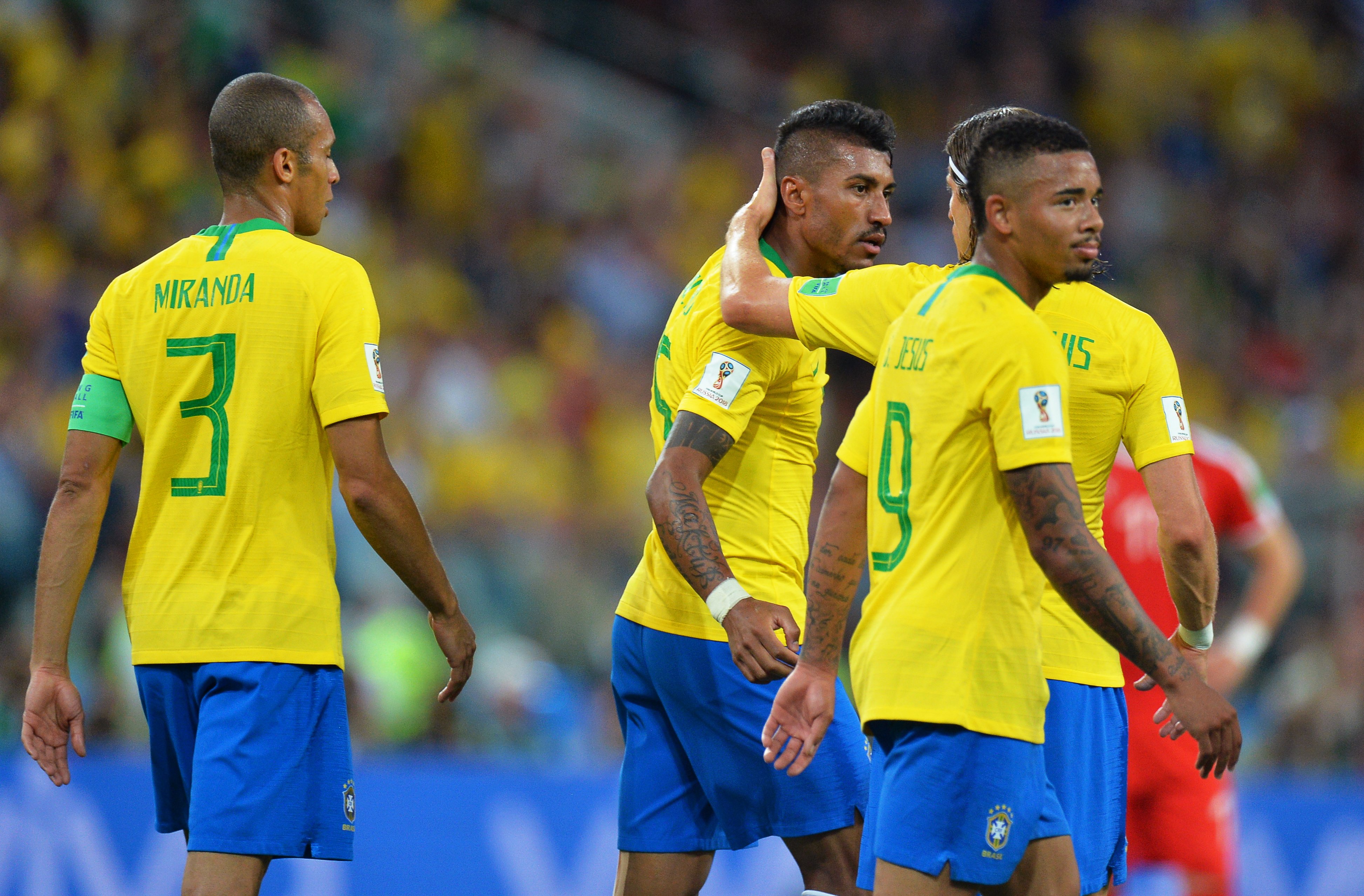 Brasil e Suíça nos oitavos de final do Mundial