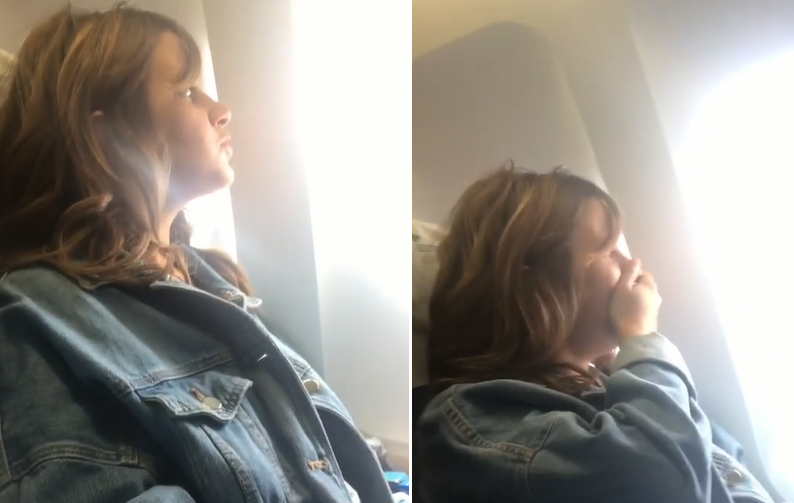 Vídeo: Carolina Deslandes mostra-se em pânico ao andar de avião