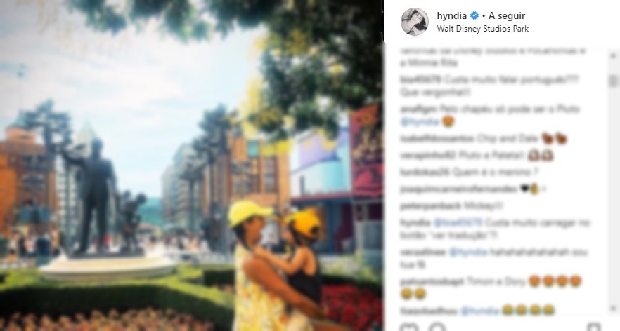 De férias na Disneyland, Rita Pereira responde a fã que a crítica por falar inglês