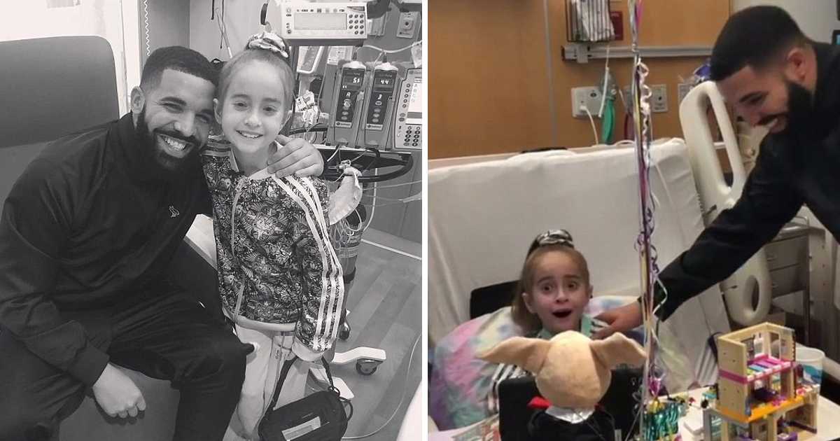 Video: Drake surpreende menina de 11 anos que espera por transplante de coração