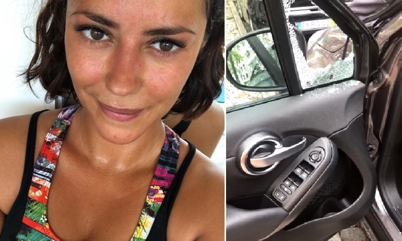 Video: Sofia Ribeiro mostra o seu carro vandalizado: &#8220;Este foi o cenário hoje de manhã&#8230;&#8221;