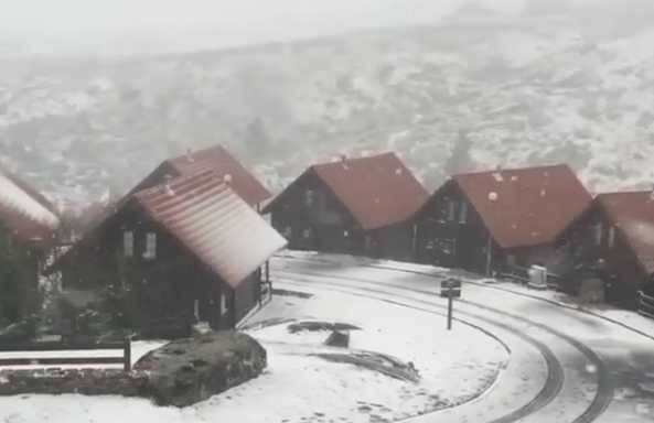 Video: Neve cobre de branco a Serra da Estrela