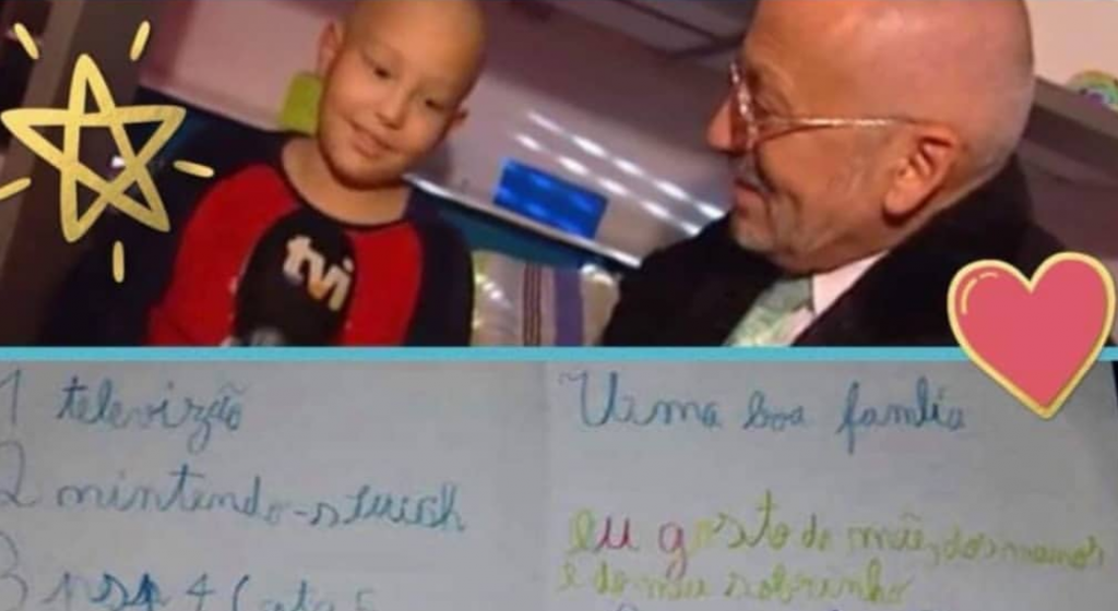 Manuel Luís Goucha realiza sonho a menino com leucemia