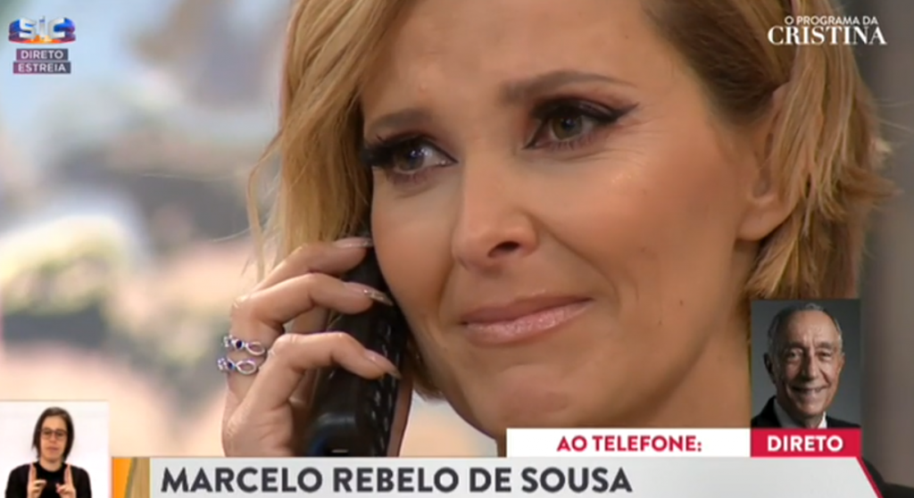 Video: Em dia de estreia, Marcelo Rebelo de Sousa deixa Cristina Ferreira em lágrimas
