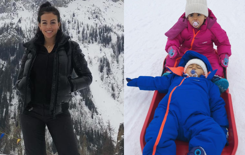 Georgina Rodríguez mostra novas fotos com os filhos&#8230; na neve
