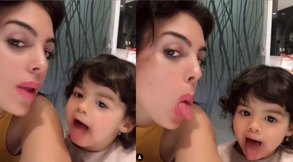 Video: Georgina Rodriguez e Eva divertem-se no Instagram