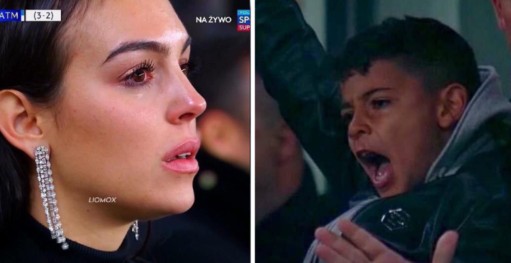 Video: Georgina em lágrimas e Cristianinho em delírio com noite histórica de Ronaldo