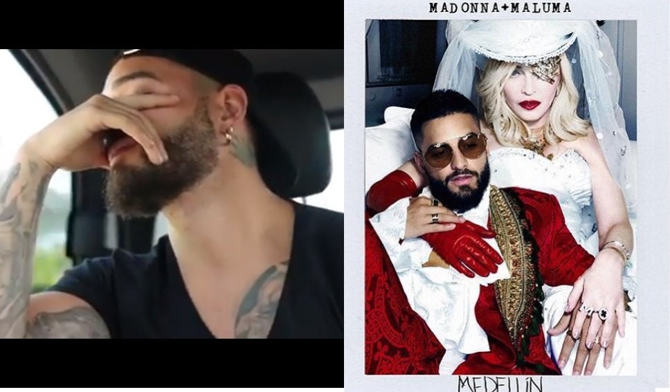 Maluma chora ao ouvir pela primeira vez na rádio a sua música com Madonna