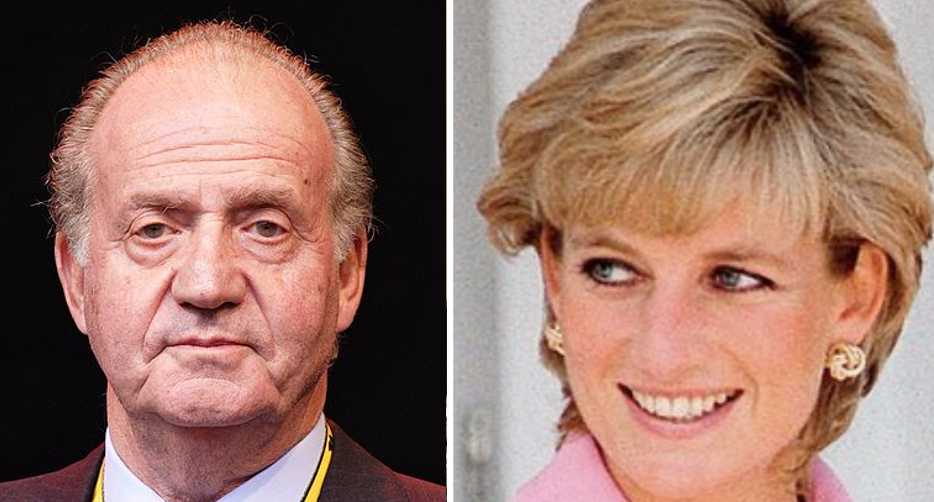 Princesa Diana teve romance secreto com rei Juan Carlos