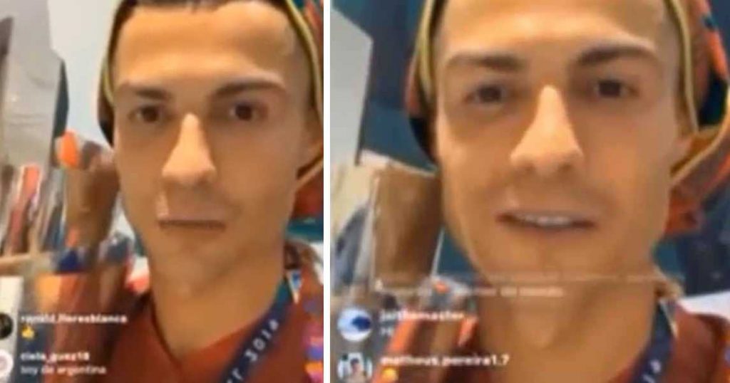 Video: Cristiano Ronaldo faz &#8220;directo&#8221; no Instagram e surpreende: &#8220;O Andrade que trata da minha cota&#8230;&#8221;