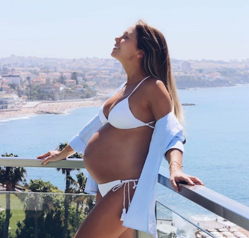 Prestes a ser mãe, Sofia Arruda mostra barrigão de 39 semanas