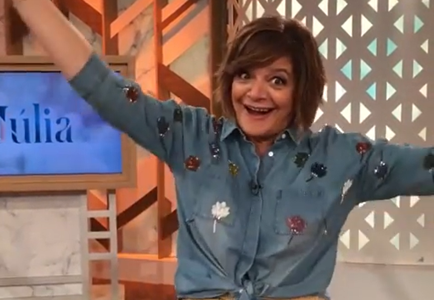 Video: Júlia Pinheiro imita uma gaivota e &#8220;arranca&#8221; gargalhadas aos fãs