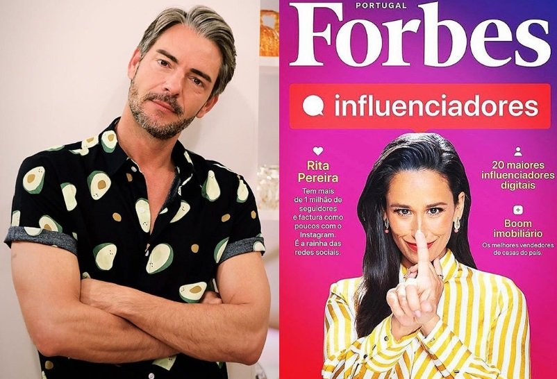 Cláudio Ramos sobre a capa da Forbes e quem a ignorou: &#8220;Deveria ter sido partilhada pelas pessoas próximas da Rita&#8230;que a bajulam&#8221;