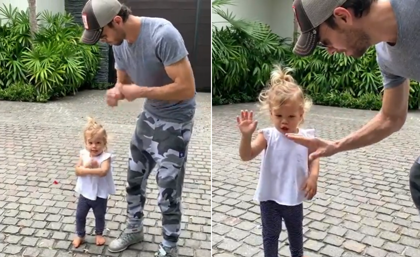Video: Enrique Iglesias dança com a filha e &#8220;encanta&#8221; o Instagram
