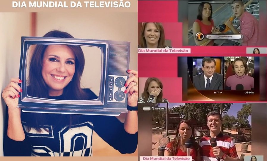 Video: Tânia Ribas de Oliveira celebra &#8220;Dia da Televisão&#8221; com imagens do início da carreira