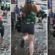 Video: Jovem tenta molhar ciclista com poça de água, mas a &#8220;partida&#8221; acaba mal
