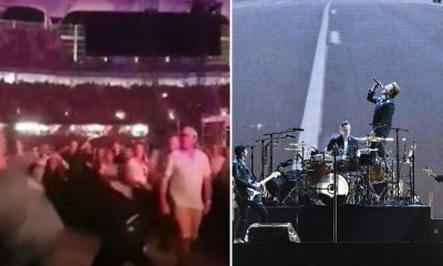 Video: Cena de pancadaria quase &#8220;interrompe&#8221; concerto dos U2