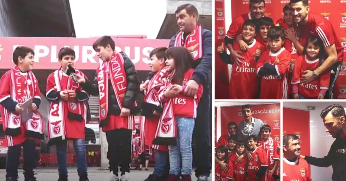Video: Pai e filhos que emocionaram o país realizam sonho de ir ao Estádio da Luz